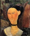 Frau mit Samtband den schwarzen Rand 1915 Amedeo Modigliani